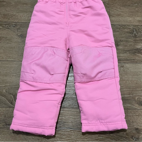 Falls Creek Kids Pink Bibbed Snow Pants Size 2T - Picture 5 of 8